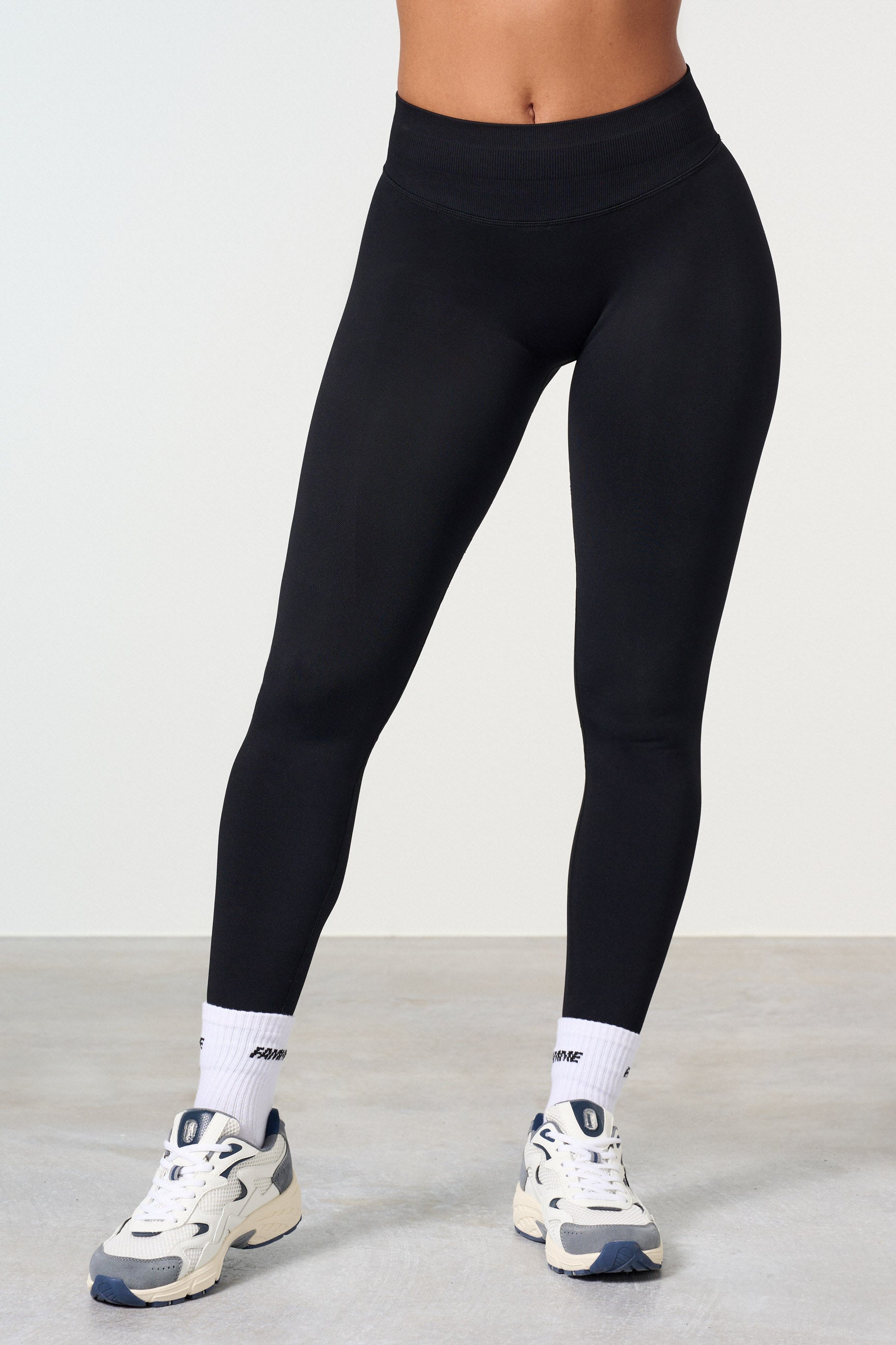"Rosa sculpt scrunch leggings, formende, seamless tights med scrunch detalj, for kvinner, perfekt for trening."