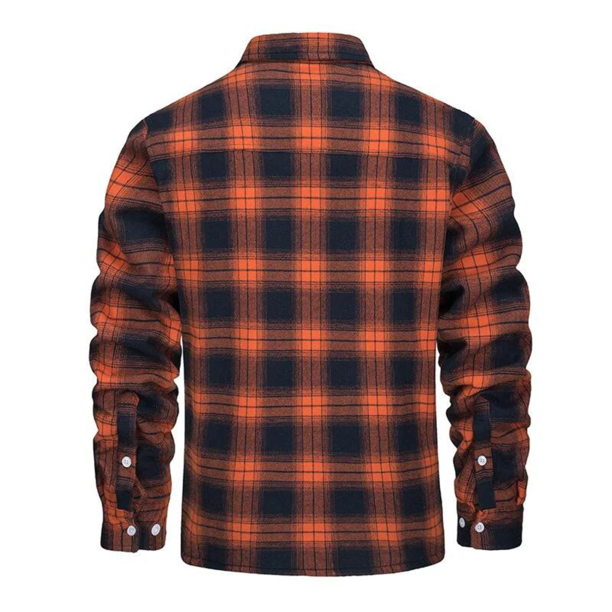 Stilfull rutete vinterjakke for menn, perfekt for en casual og komfortabel look.