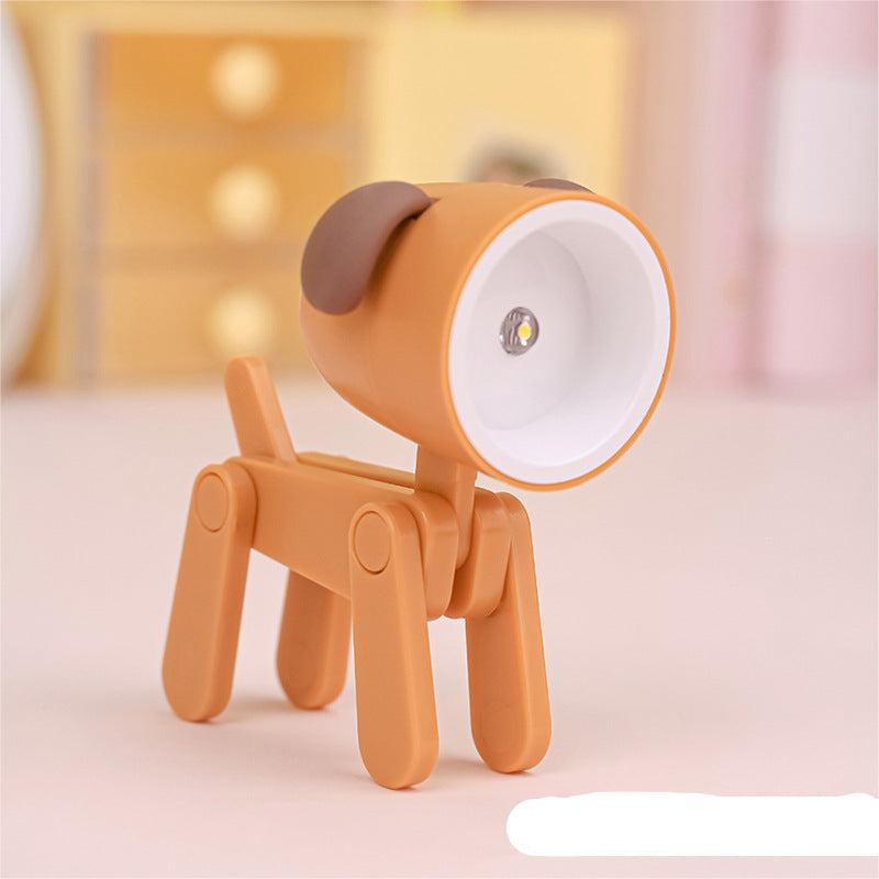 Bærbar batteridrevet dyrelys bordlampe med justerbare figurer, perfekt som nattlampe for barn.