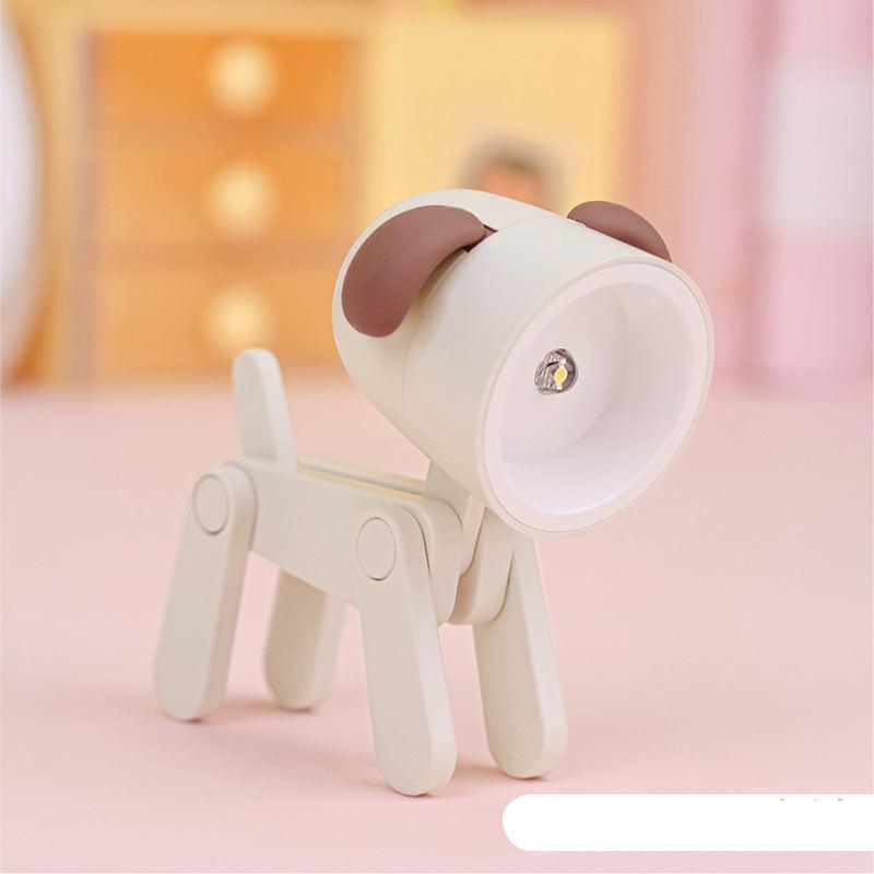 Justerbart dyrelys for barnerom, fleksibel bordlampe med søte figurer, batteridrevet LED.