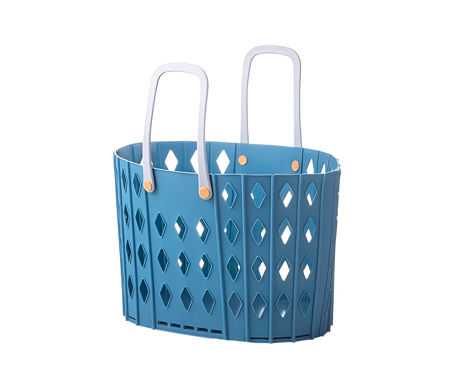 Sammenleggbar oppbevaringskurv i polyester med stålramme for klesvask, leker og smart hjemmeorganisering. Plassbesparende.