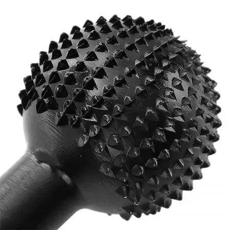 Nærbilde av sfærisk treskjæringsverktøy; perfekt for gravering og sliping av tre.