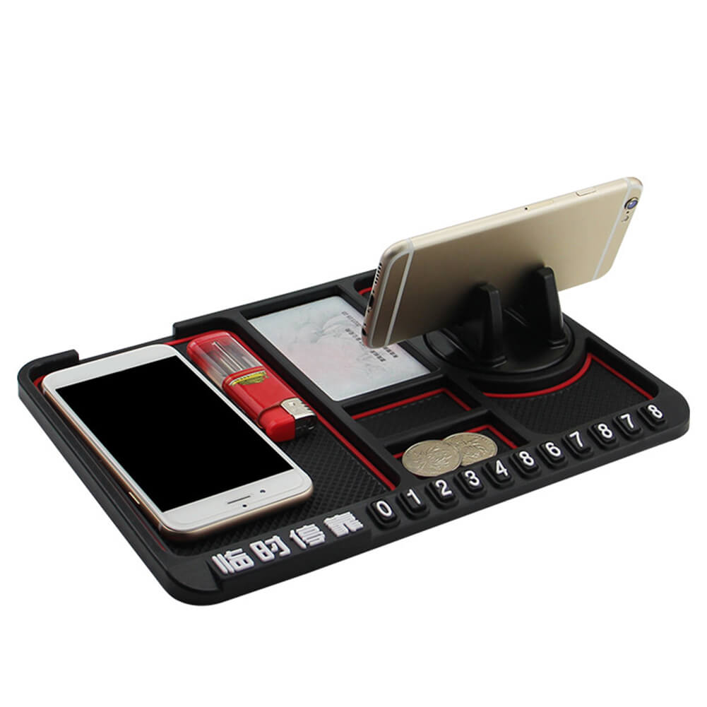 Sikker anti-skli telefonholder for bilens dashbord. Perfekt mobilholder for trygg kjøring.