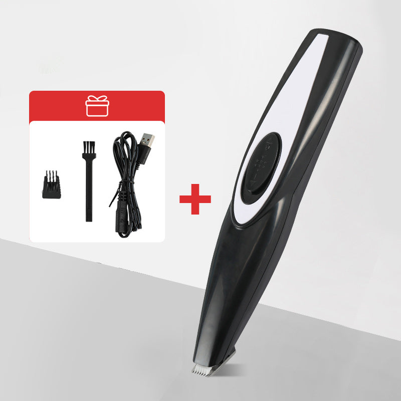 "Sikker og presis pet mini trimmer for kjæledyr, ergonomisk håndtak, trådløs, tilgjengelig i grønn, hvit, rosa, svart."
