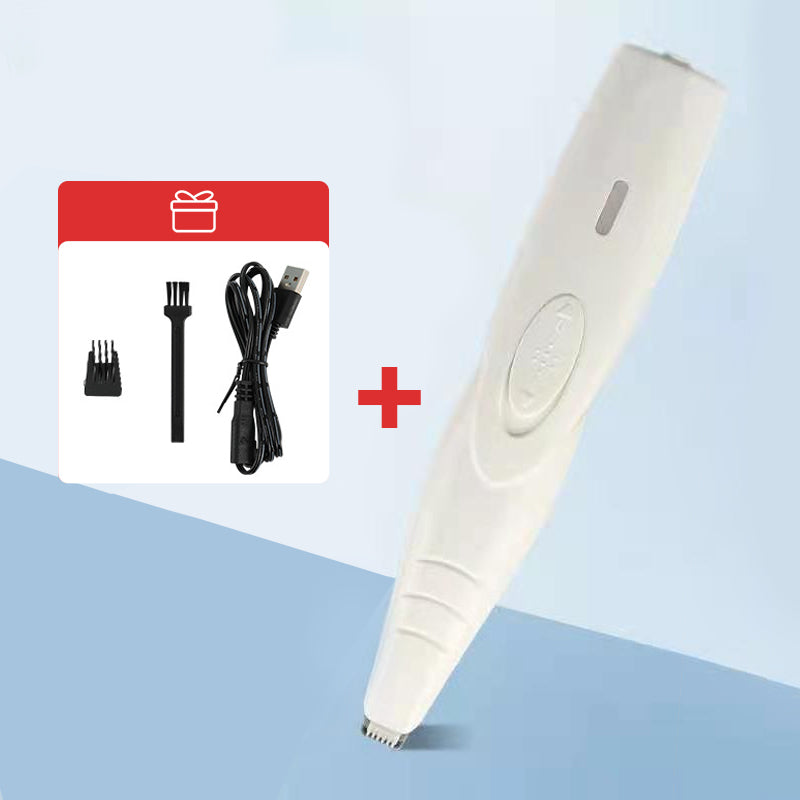"Sikker og presis pet mini trimmer for kjæledyr, ergonomisk håndtak, trådløs, tilgjengelig i grønn, hvit, rosa, svart."