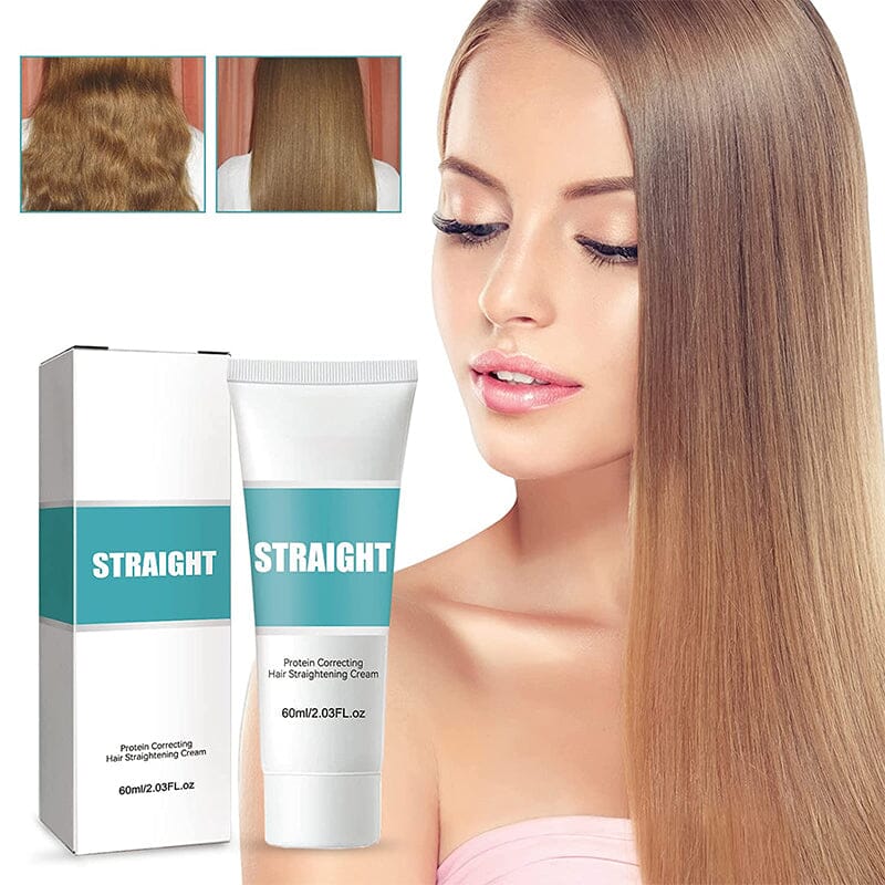 Silk & Gloss hårrettingkrem i elegant tube, gir silkeaktig rett hår uten varme. Naturlig glans og intens pleie.