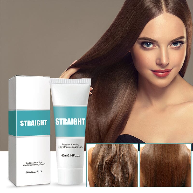Silk & Gloss hårrettingkrem i elegant tube, gir silkeaktig rett hår uten varme. Naturlig glans og intens pleie.