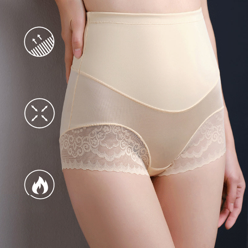 "Silkeaktig høy-midje shapewear med sømløst design, gir en elegant silhuett og optimal magekontroll."