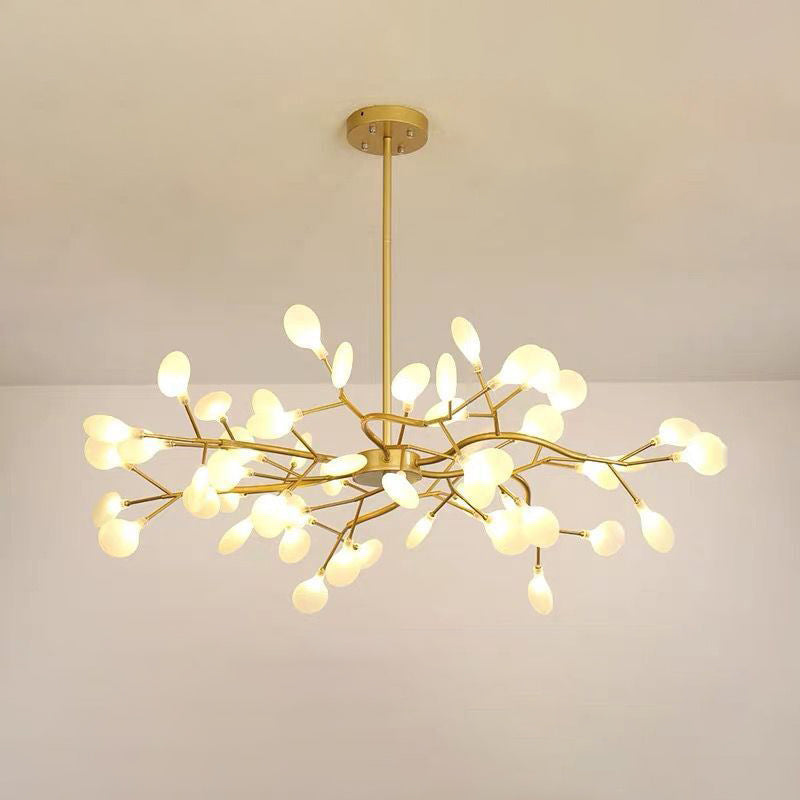 "Simplicity-lysekrone med LED, moderne minimalistisk design, holdbar akryl, mykt lys for innendørs belysning."
