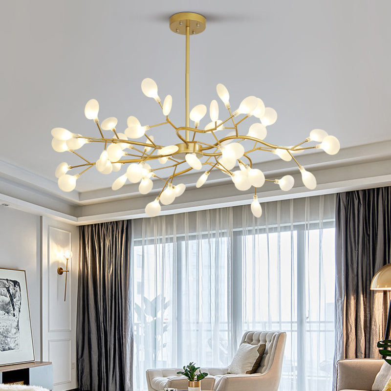 "Simplicity-lysekrone med LED, moderne minimalistisk design, holdbar akryl, mykt lys for innendørs belysning."