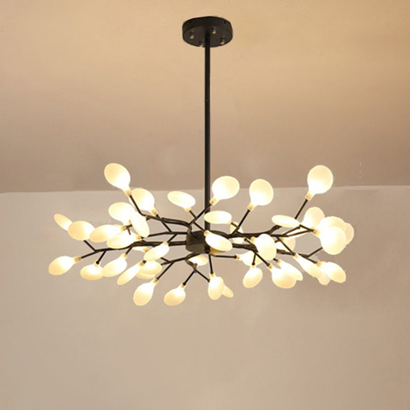 "Simplicity-lysekrone med LED, moderne minimalistisk design, holdbar akryl, mykt lys for innendørs belysning."