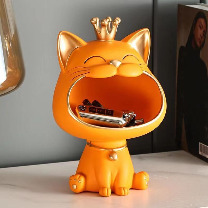 Unik Lykke Katt statue, en sjarmerende dekorasjon som gir positiv energi til hjem og arbeidsplass.
