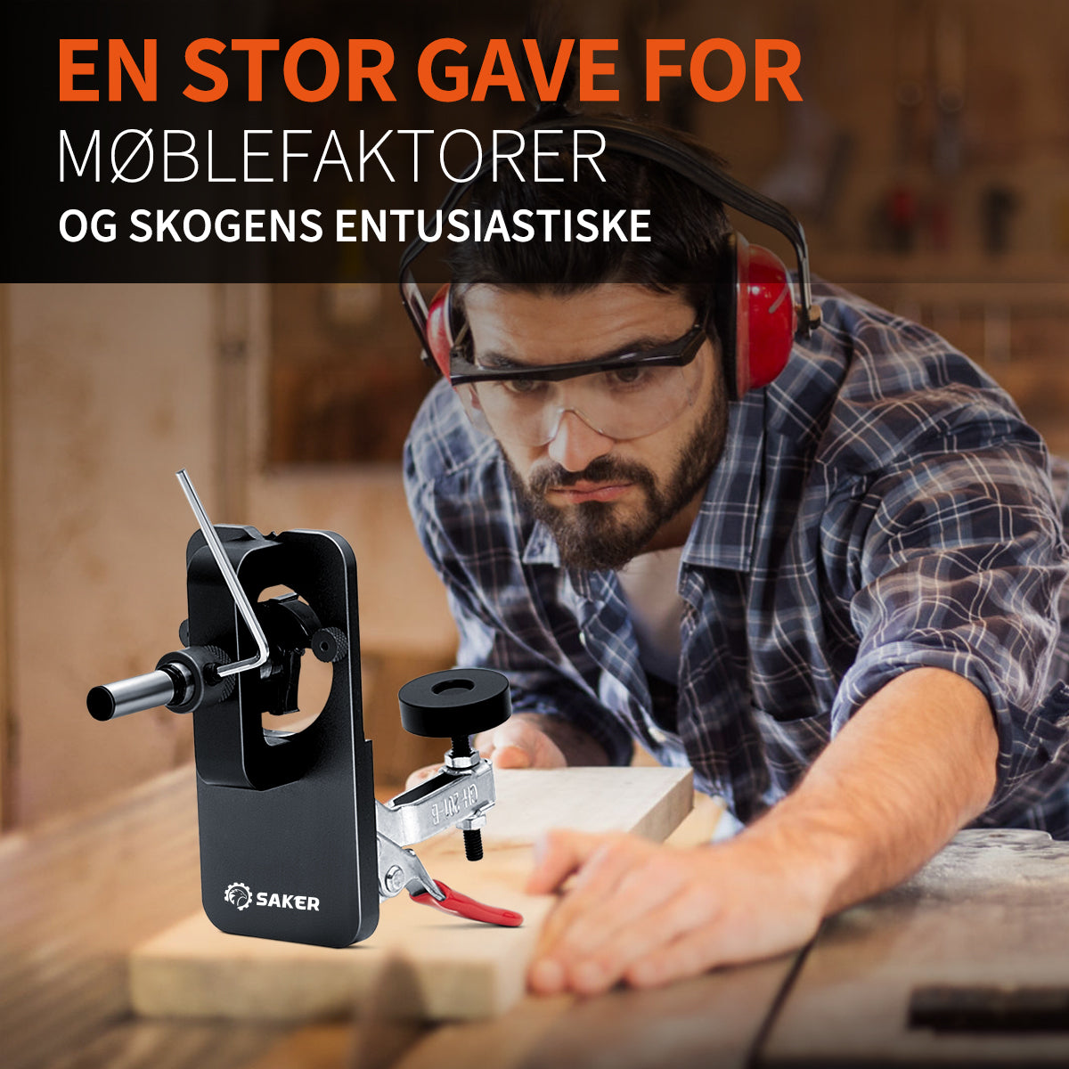 "Skjult hengseljigg for presisjon, grå aluminiumslegering, enkel montering med justerbar boredybde."