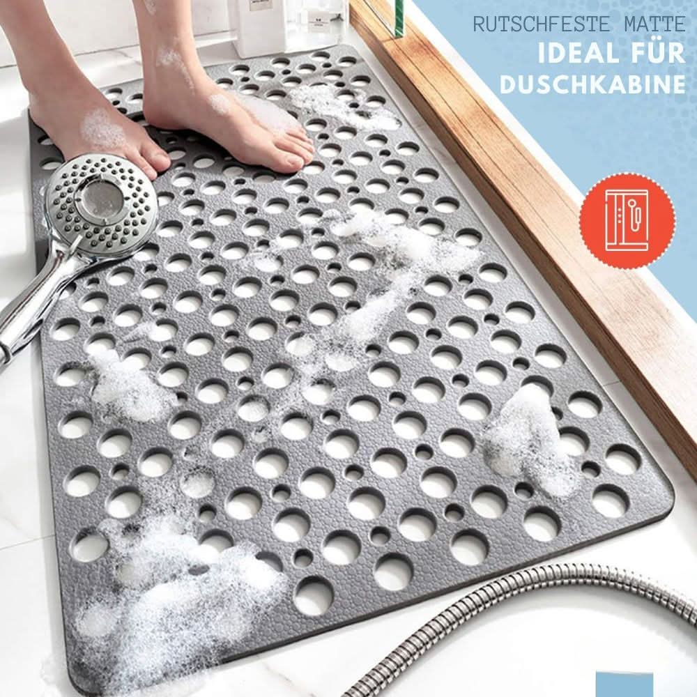 Hygienisk og muggbestandig dusjmatte, lett å rengjøre. Ideell for et rent og friskt bad.