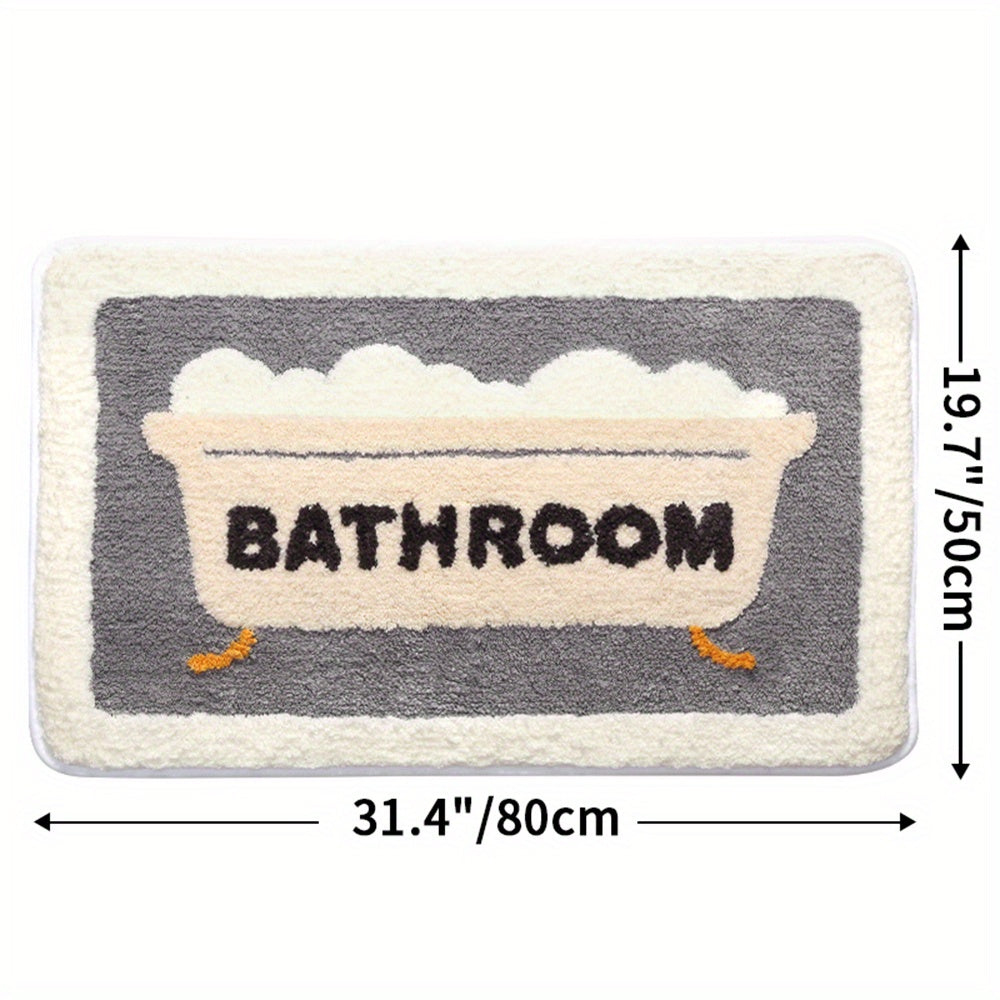 Optimal baderomsmatte i mikrofiber. Sklisikker, superabsorberende og hurtigtørkende.