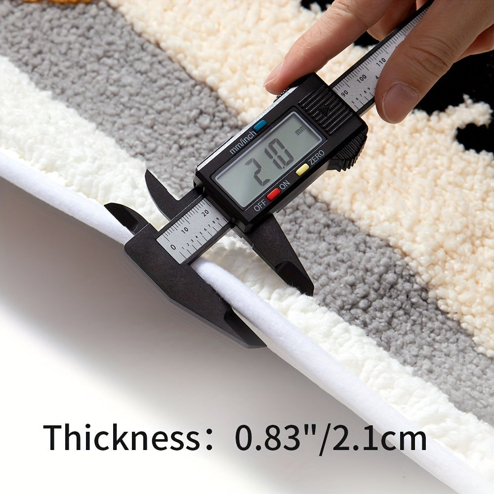 Hurtigtørkende badematte for et friskt baderom. Mikrofiber for optimal absorbering og komfort.