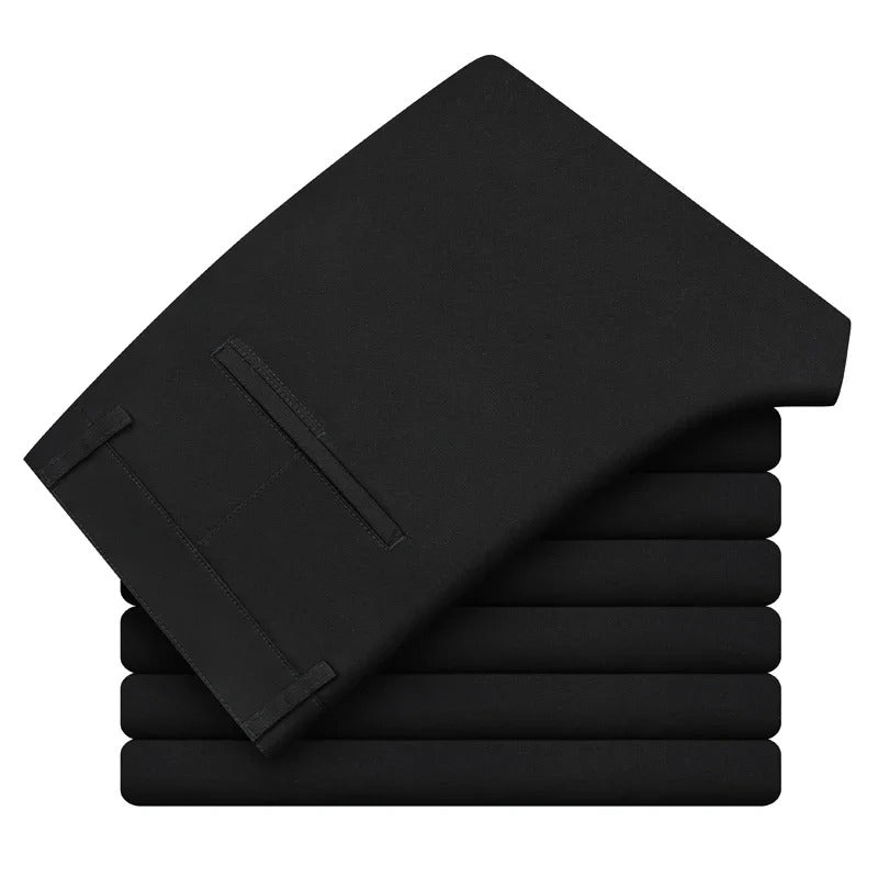 Slim fit bukser for menn med elastisk midje, komfortable og stilige for hverdag og fritid.