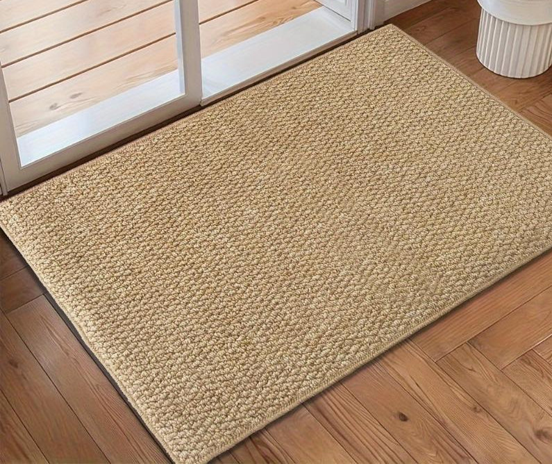Slitesterk jute-look dørmatte for hjemmet. Antiskli og vaskbar for innendørs/utendørs bruk i entreen.