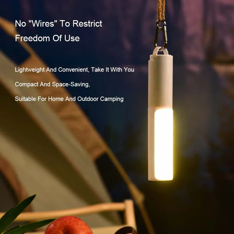 Elegant trådløs LED-nattlampe med bevegelsessensor, moderne design som passer interiør.