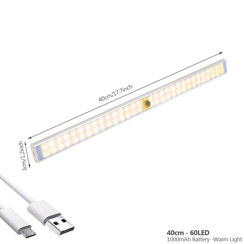 Allsidig bevegelsessensor lampe. Smart lys som nattlys eller gangbelysning, trådløs.