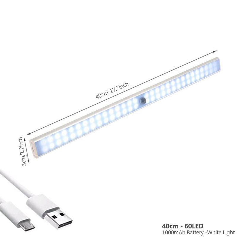 Minimalistisk bevegelsessensor lampe. Smart, trådløs og oppladbar for moderne hjem.