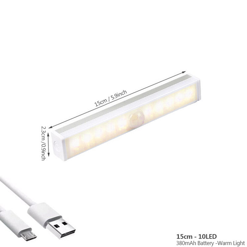 Forbedre hjemmet med smart oppladbar bevegelsessensor lampe. Perfekt som skaplys.