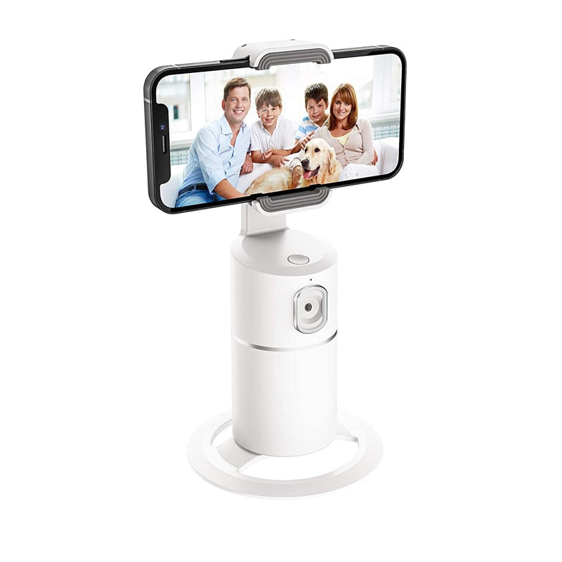 Smart AI-stativ som følger ansiktet, ideelt for henderfri mobilfotografering.