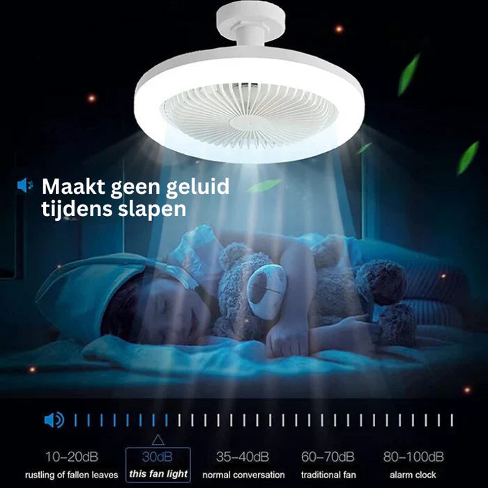 Moderne takvifte med lavprofil og integrert LED-belysning. Effektiv svalende bris og lys.