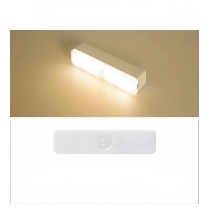 Smart trådløst LED bevegelsessensorlys for hjemmebelysning, oppladbart med enkel installasjon.
