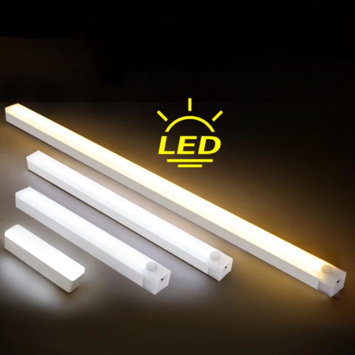 Oppladbart LED-sensorlys for hjemmet, trådløst og smart med bevegelsessensor for enkel belysning.