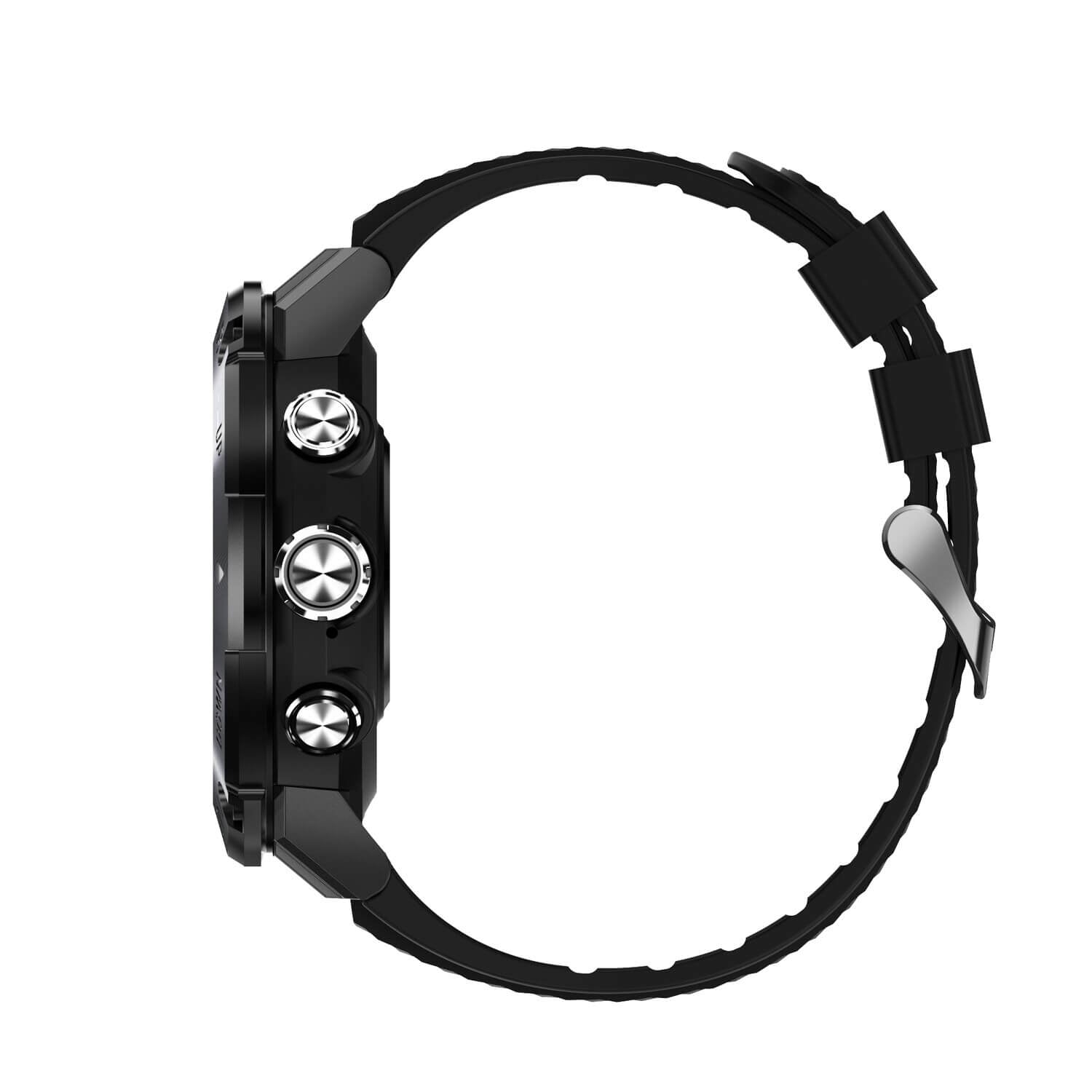 Smartklokke for menn i moderne design, egnet for både sport og fritid, med tilpassbar urskive.