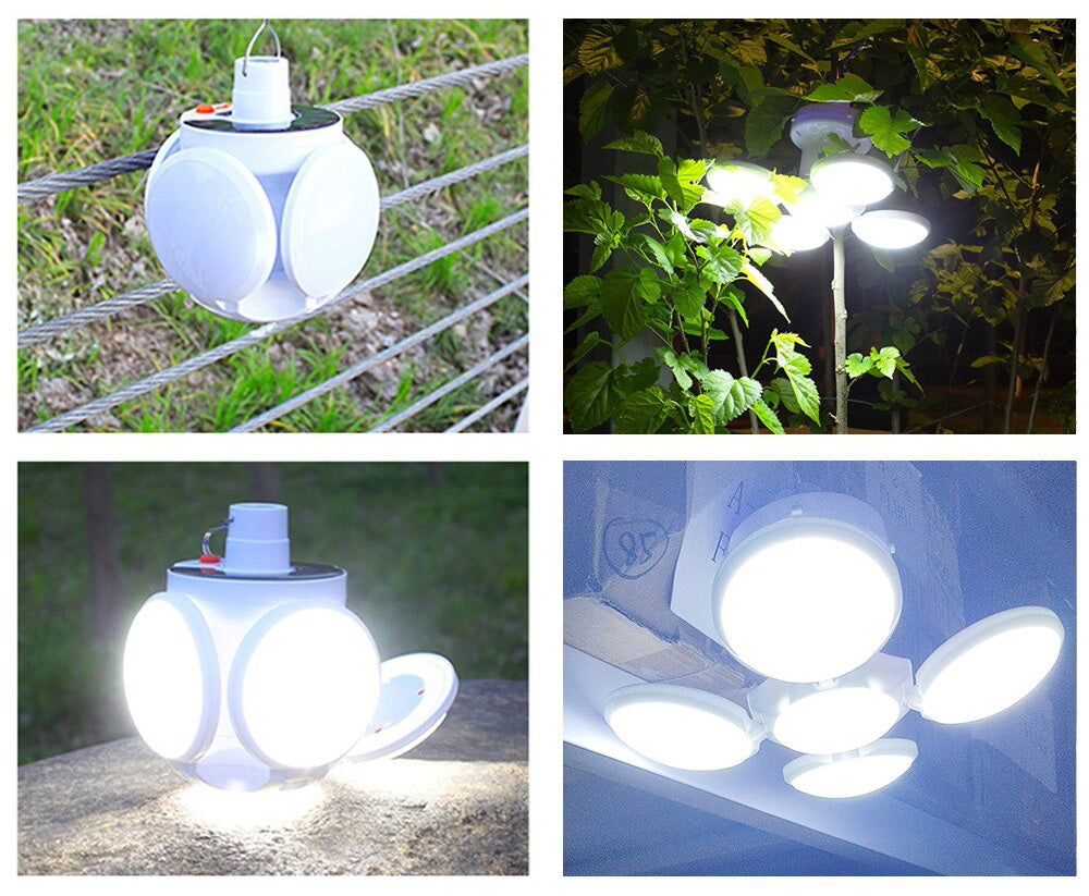Stilren solcellelanterne med integrert panel og varmt LED-lys. Ideell for terrassen eller balkongen.