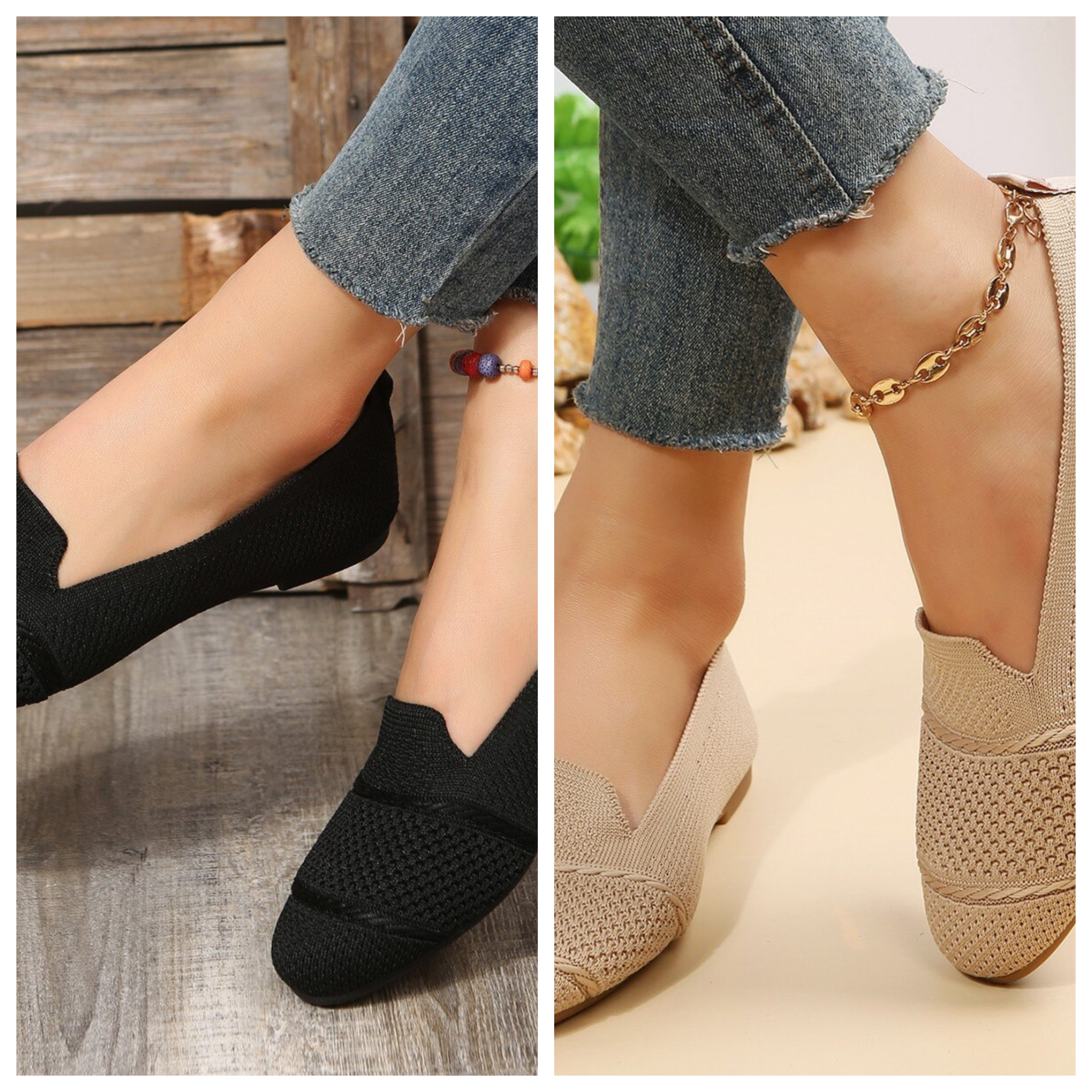 Elegante dame slip-ons, komfortsko for damer. Stilige og behagelige for en enkel hverdagsstil.