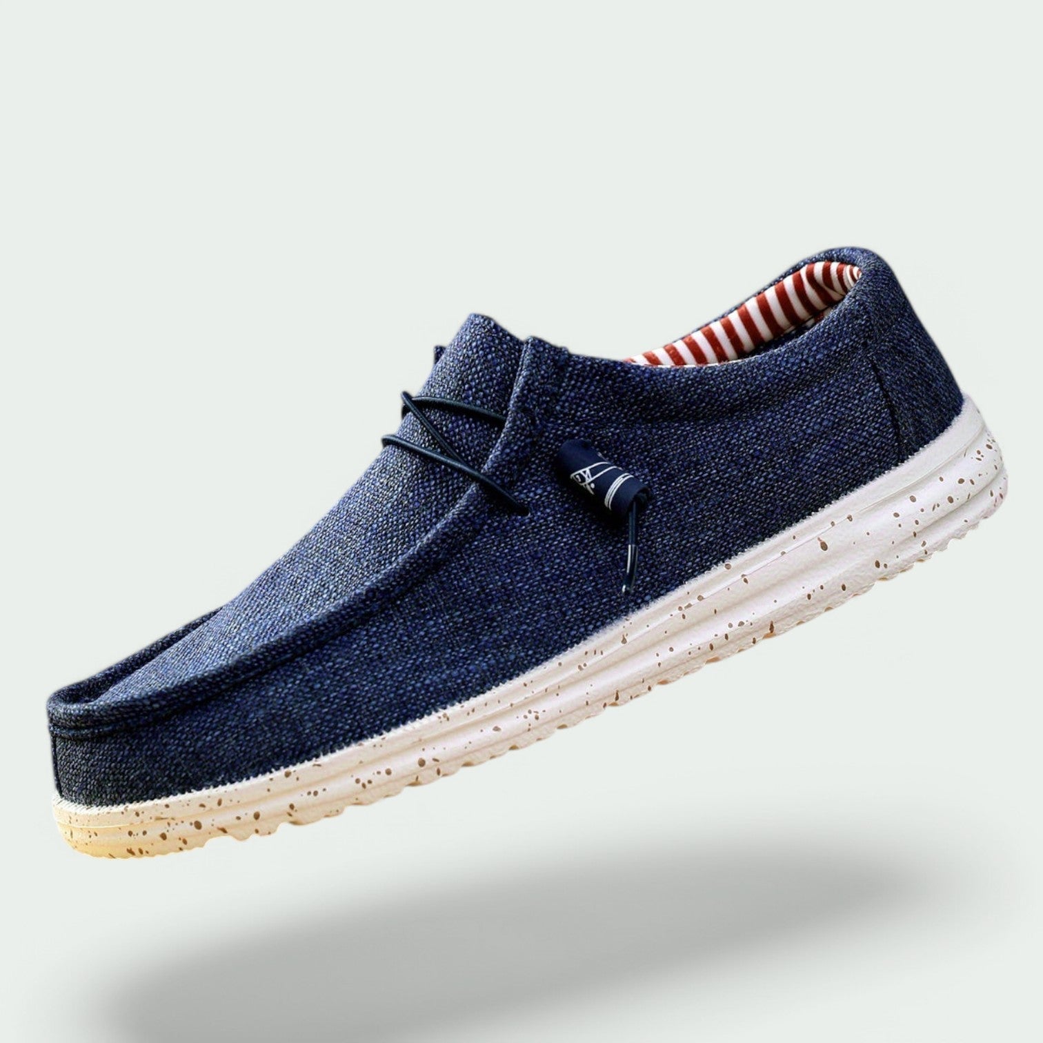 Herre mokkasiner i sporty design. Komfortable og lettvekt tekstilsko for menn, ideelle som fritidssko hverdag.