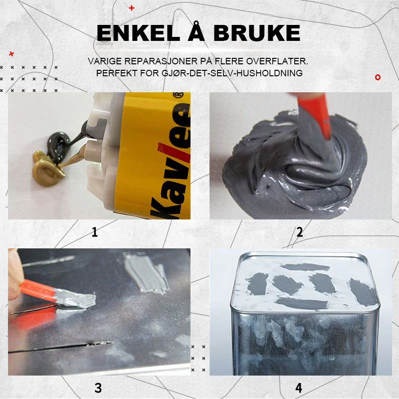 "Sterkt reparasjonslim, multifunksjonelt verktøy, limflasker, egnet for sprekker og hull, industriell bruk, 1:1 blanding"