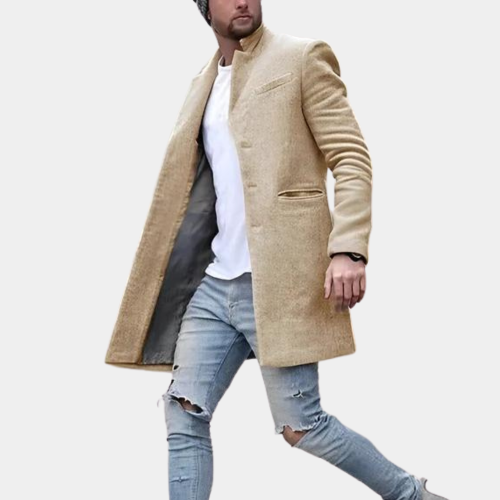 Vanntett herrefrakke, slitesterk ytterjakke. Komfortabel og casual vinterjakke for menn. Perfekt for allvær.