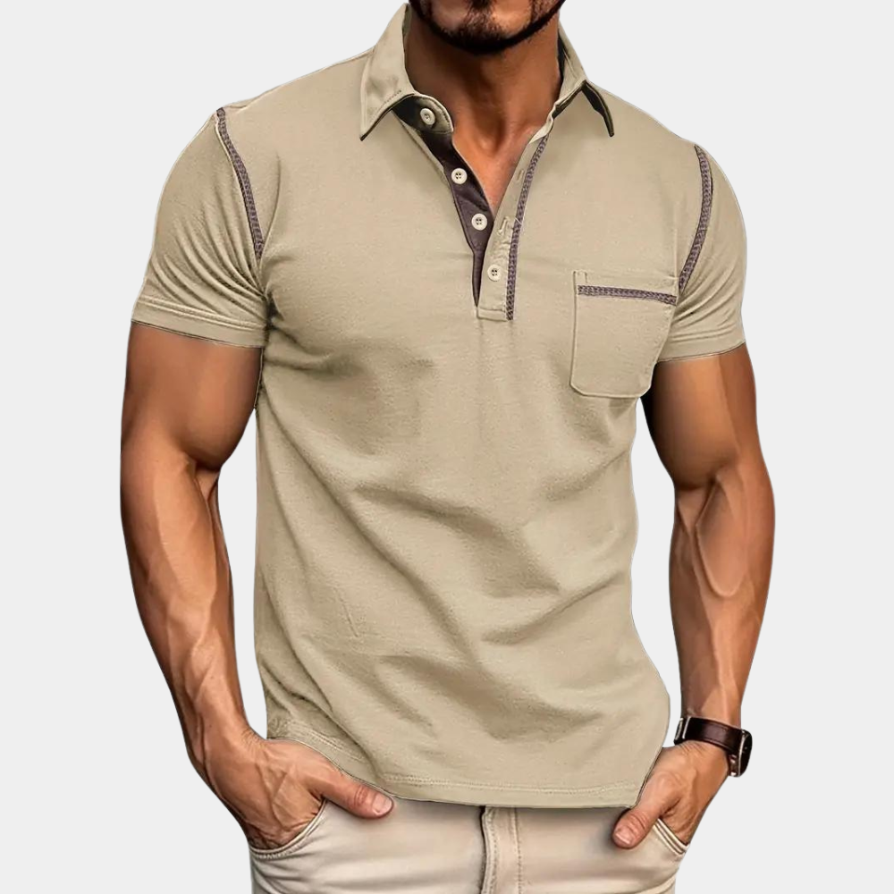 Premium herrepoloshirt med stilfullt design og høy komfort. Perfekt allsidig fritidsskjorte for menn.