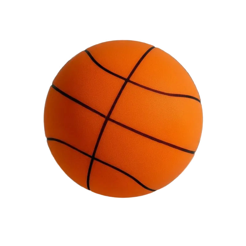 Stille innendørs basketball for trening, grå/svart, lav sprett, mykt overflate