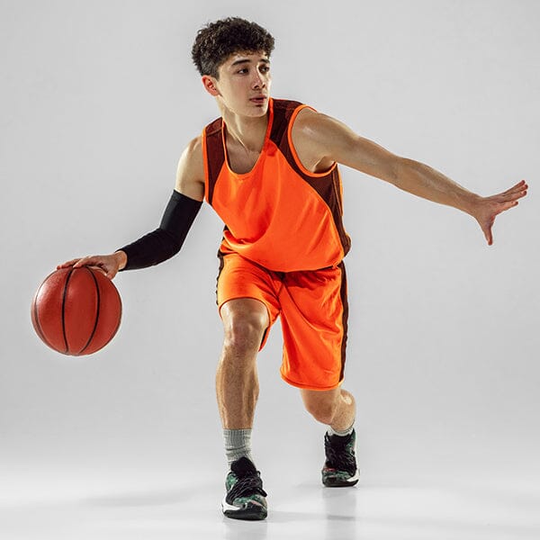 Nærbilde av Innendørs Stille Basketball, teksturert overflate, ideell for barns trening