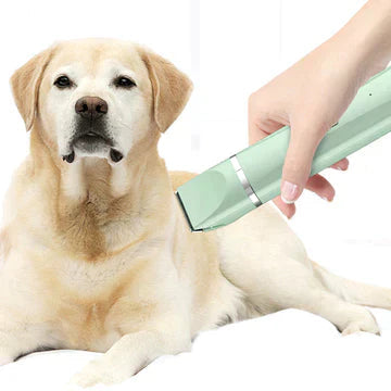 Kattetrimmer 4-i-1 med lav støy, perfekt for sensitiv pelspleie og neglesliping for katter.