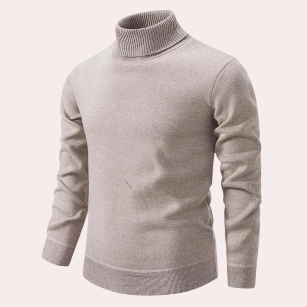 Nærbilde av en myk og behagelig herresweater, perfekt for komfortabel menns mote hele året.
