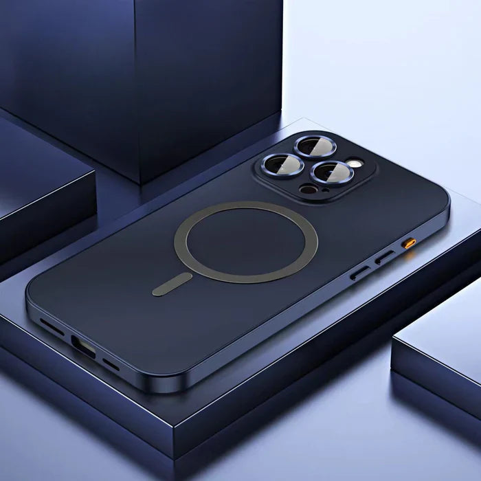 Serie av fargerike metall iPhone deksler (svart, sølv, gull) for personlig stil og beskyttelse