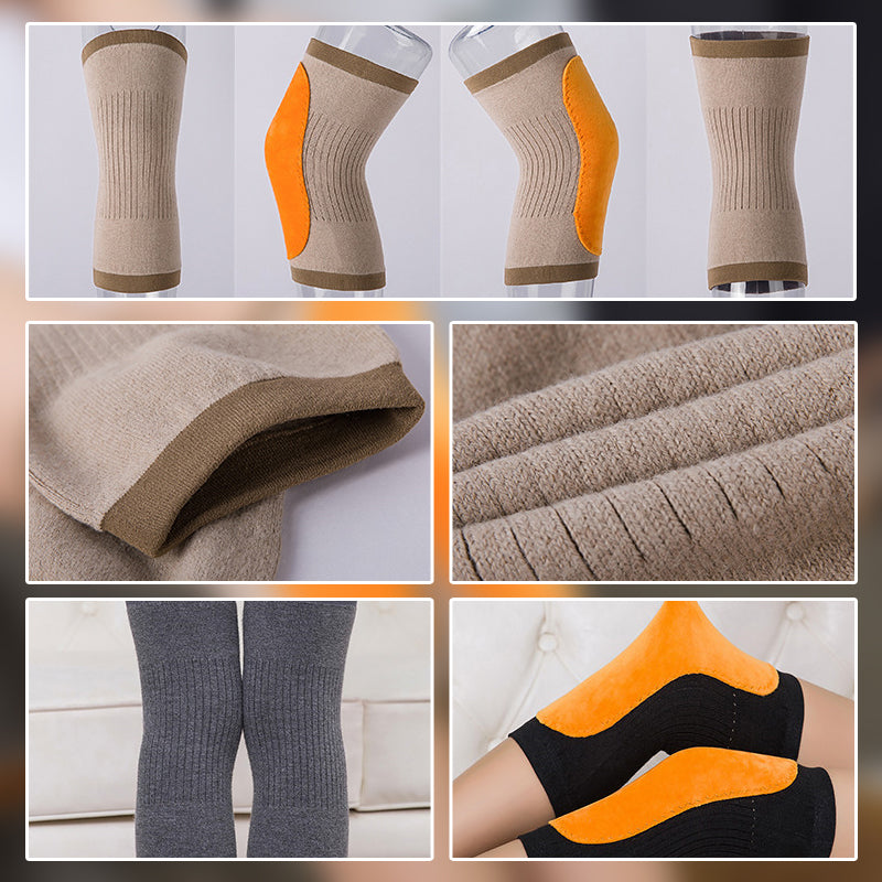 "Strikkede varme knebeskyttere, komfortabel elastisk passform, brunfarget kashmir og polyester for utendørsaktiviteter"