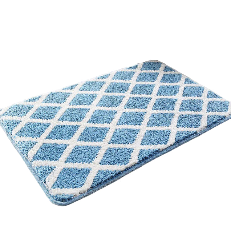 Svart anti-skli mikrofiber badematte, rektangulær, for komfortabel dusjopplevelse.
