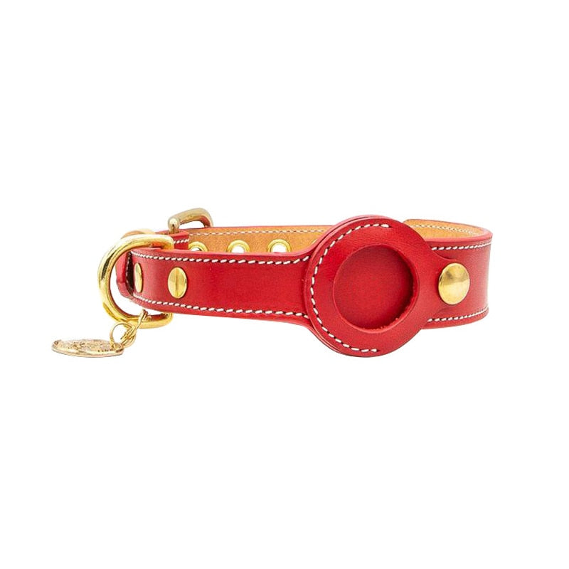 Moderne kattehalsbånd med diskret AirTag-holder, perfekt for sporing av kattens eventyr.
