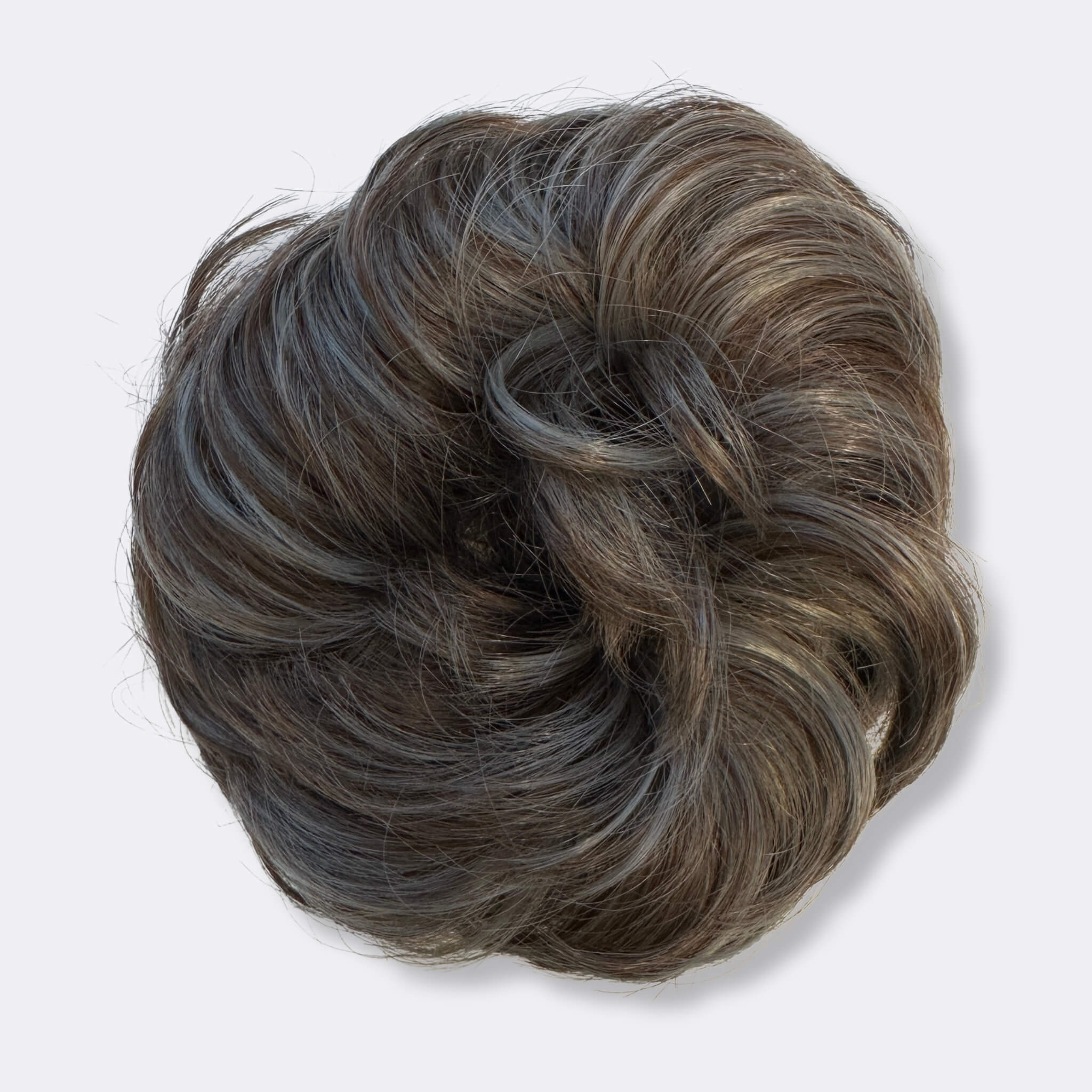 Trendy scrunchie for voluminøs hårbolle. Enkel å bruke for hverdagsfrisyrer med volum.