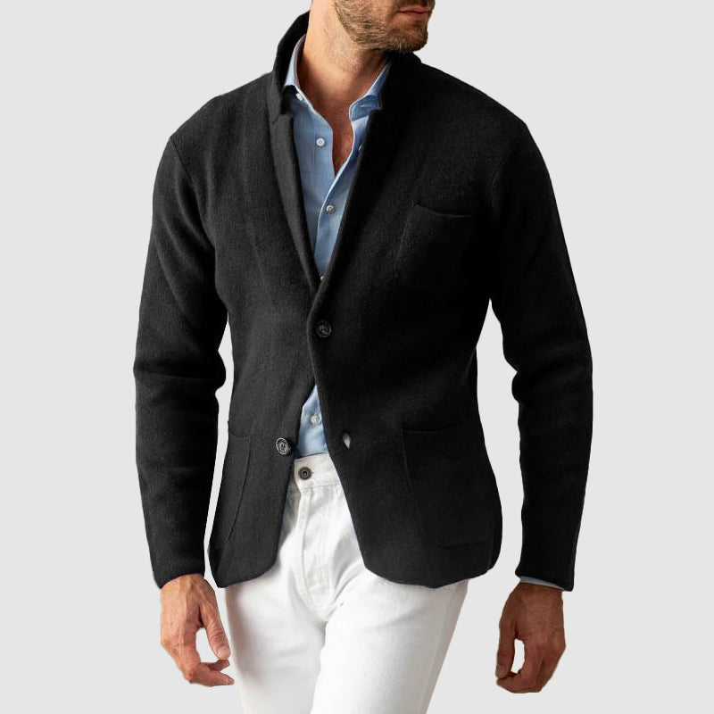Elegant herrecardigan jakke for menn. Klassisk design, komfortabel og stilig for kaldere dager.