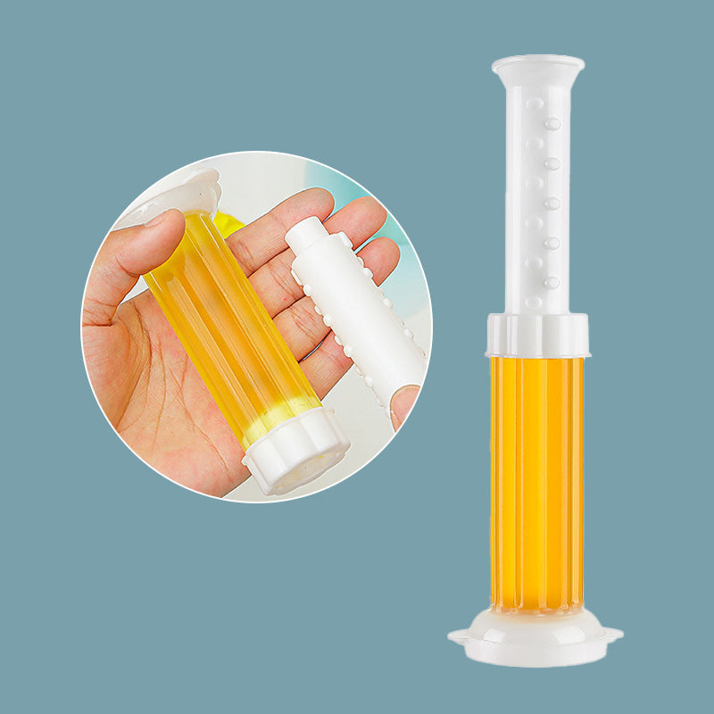 Toalettrensgel for friskhet; blå gel med selvklebende egenskap. Holder badeværelset hygienisk og friskt i opptil 8 uker.