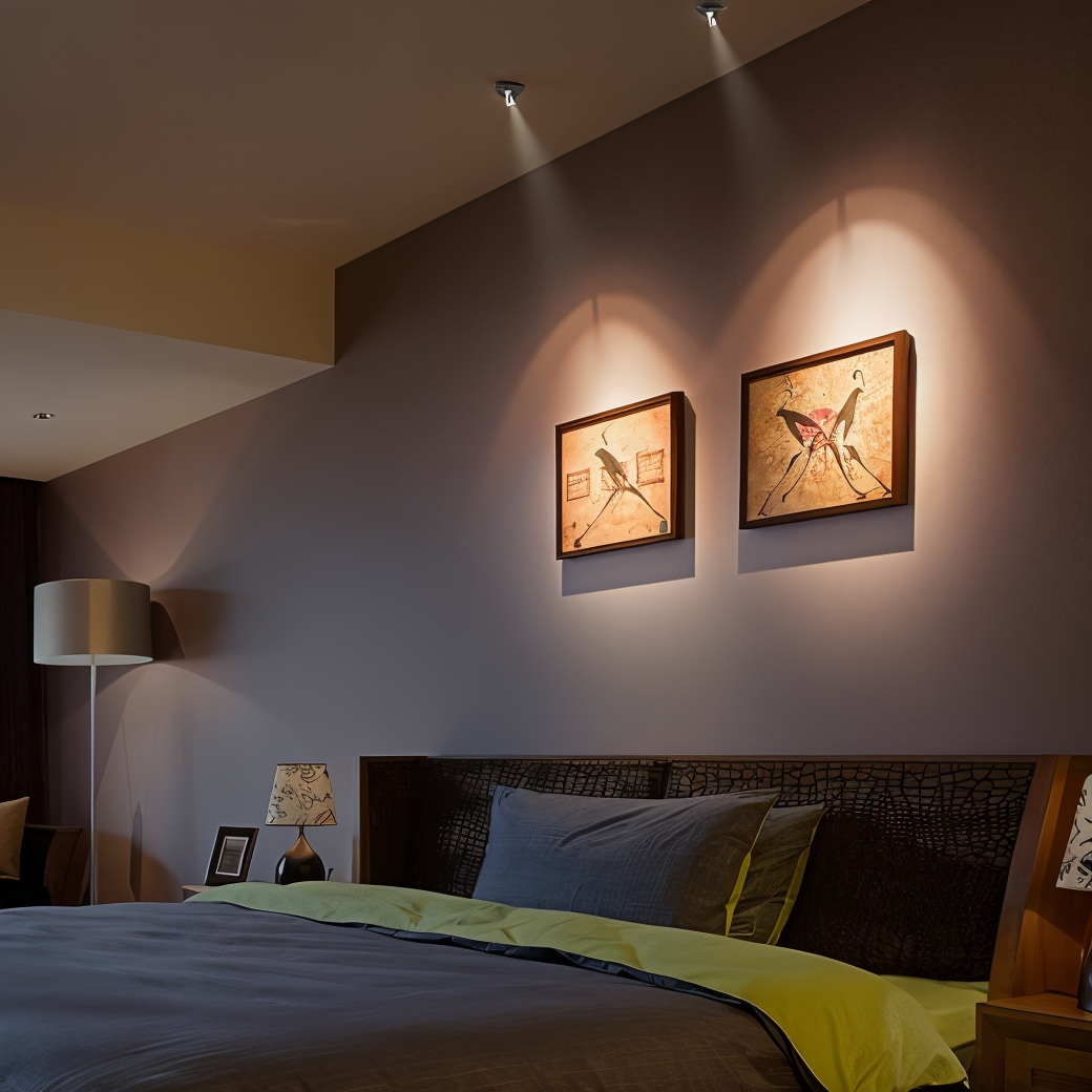 Elegant og kompakt trådløs mini LED spotlight med rent design, ideell for diskret tilleggsbelysning.
