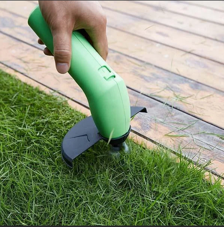 Kompakt trådløs gresstrimmer for presis kantklipping. Perfekt for små hager, enkel og stillegående.